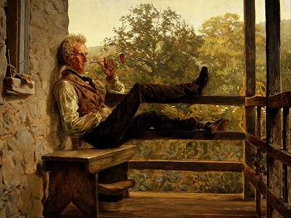独立，乡绅杰克·波特，1858年`Independence, Squire Jack Porter, 1858 by Frank Blackwell Mayer