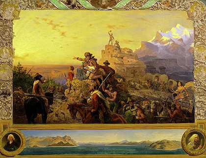 1861年，帝国西进`Westward the Course of Empire takes its Way, 1861 by Emanuel Gottlieb Leutze