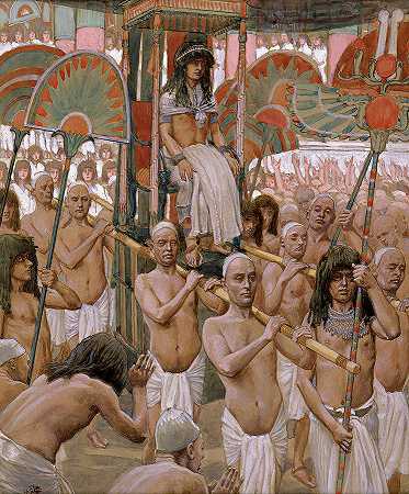 约瑟夫的荣耀，1902年`The Glory of Joseph, 1902 by James Tissot