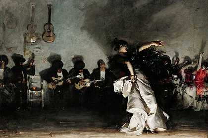 喧嚣，1882年`El Jaleo, 1882 by John Singer Sargent