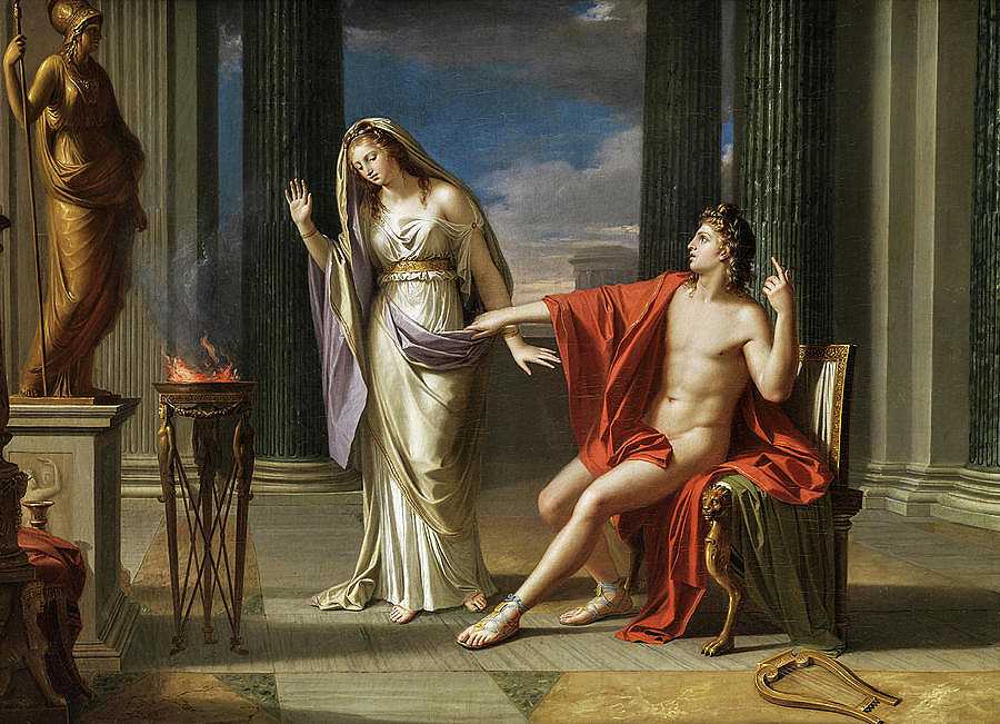 阿波罗和灶神星`Apollo and Vesta by Francois Andre Vincent