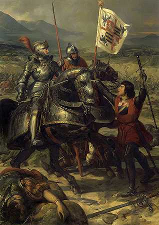 福努伊战役，1495年`Bataille de Fournoue, 1495 by Eloi Firmin Feron