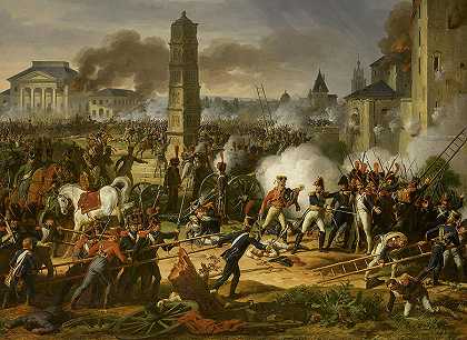 1809年袭击和占领雷根斯堡`Attaque et prise de Ratisbonne le 1809 by Charles Thevenin