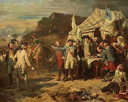 约克敦围城`Siege de Yorktown by Auguste Couder
