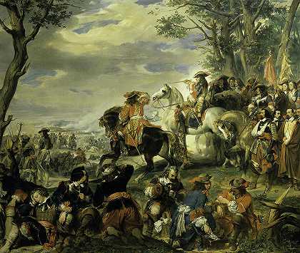 马尔赛战役，1693年`Bataille de La Marsaille, 1693 by Eugene Deveria