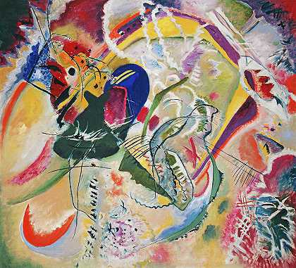 即兴创作35，`Improvisation 35, by Wassily Kandinsky