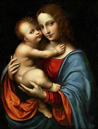 有孩子的女子`The Virgin with Child by Giampietrino