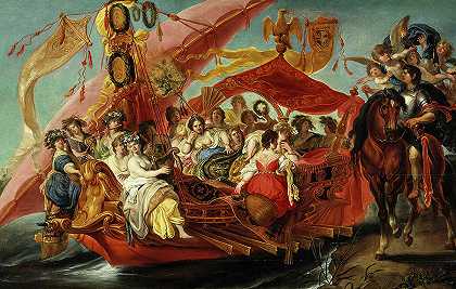 安东尼乌斯和克利奥帕特拉`Antonius and Cleopatra by Frans Wouters