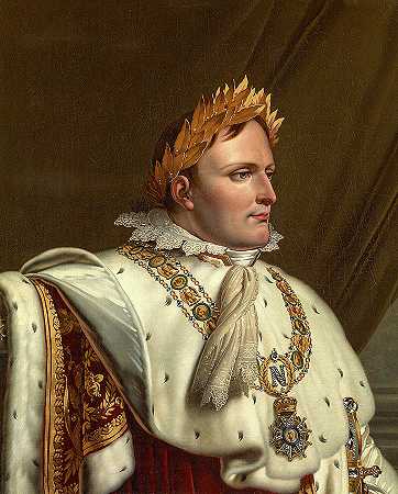 穿着加冕礼长袍的拿破仑肖像`Portrait of Napoleon in His Coronation Robes by Anne-Louis Girodet-Trioson