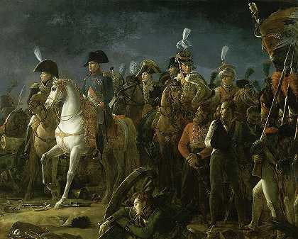奥斯特里茨战役中的拿破仑`Napoleon at the Battle of Austerlitz by Francois Gerard