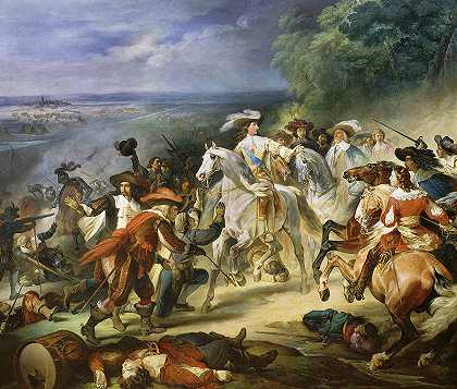 罗克里战役，1643年`Battle of Rocroi, 1643 by Francois Joseph Heim