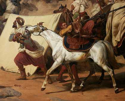 斯马拉之战`The Battle of the Smala by Emile Jean-Horace Vernet