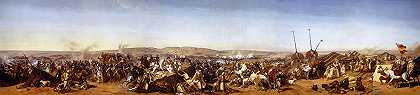 斯马拉战役，1843年5月16日`Battle of the Smala, 16 May 1843 by Horace Vernet