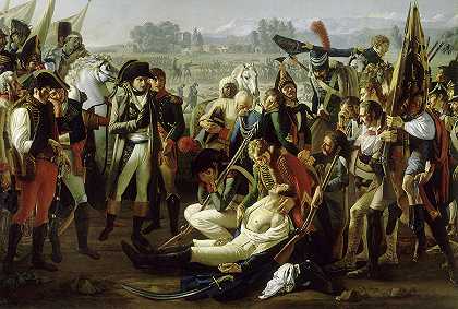 1800年，拿破仑被授予德赛的遗体`Napoleon is presented the body of Desaix, 1800 by Jean Broc