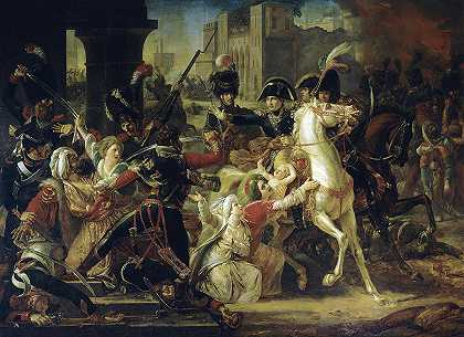 1798年，波拿巴将军进入埃及亚历山大`Entry of General Bonaparte into Alexandria, Egypt, 1798 by Guillaume-Francois Colson