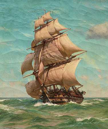 满帆`Full Sail by John Fraser