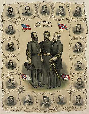 我们的英雄和旗帜，1896年`Our Heroes And Our Flags, 1896 by American School
