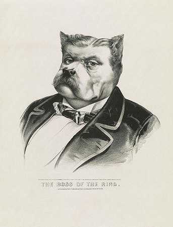 1869年的《魔戒之王》`The Boss Of The Ring, 1869 by Currier And Ives