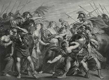 罗马人和萨宾人的和解`The Reconciliation of The Romans And Sabines by Peter Paul Rubens