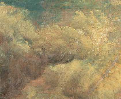 云研究-2，1821`Cloud Study – 2, 1821 by John Constable