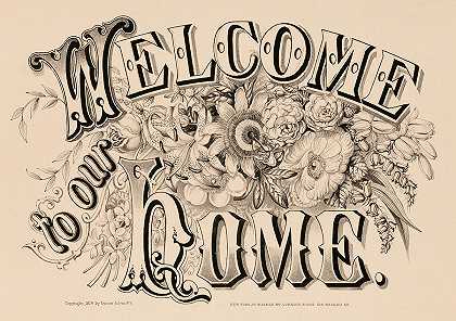 欢迎来到我们的家，1874年`Welcome To Our Home, 1874 by American School