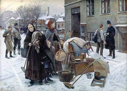 被驱逐的租户`Evicted Tenants (1892) by Erik Henningsen