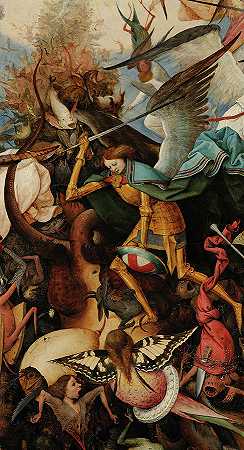 叛逆天使的堕落，大天使迈克尔，1562年`The Fall of the Rebel Angels, Archangel Michael,1562 by Pieter Bruegel the Elder