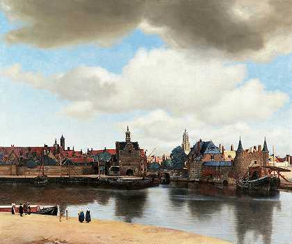 代尔夫特景观，1661年`View of Delft, 1661 by 维米尔