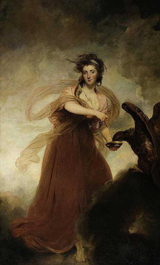 梅特斯太太和他一样`Mrs Musters as Hebe by Sir Joshua Reynolds