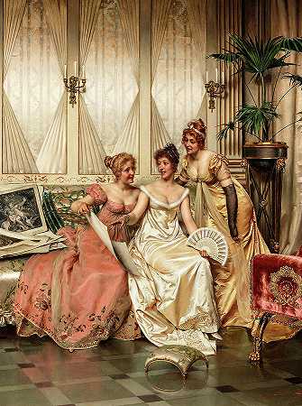 三位鉴赏家`The three connoisseurs by Frederic Soulacroix