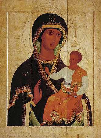霍迪吉特里亚之母，1503年`The Mother of God Hodigitria, 1503 by Dionysius and Workshop