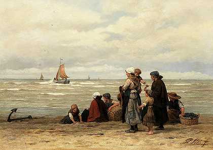 等待船只`Waiting for the boats by Philip Sadee
