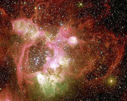 大麦哲伦云中心区域的N44`N44 in the Large Magellanic Cloud Central Region by Cosmic Photo