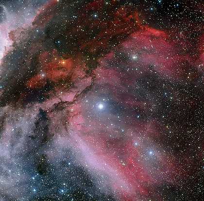 沃尔夫-雷耶特星Wr 22周围的船底座星云`The Carina Nebula Around The Wolf Rayet Star Wr 22 by Cosmic Photo
