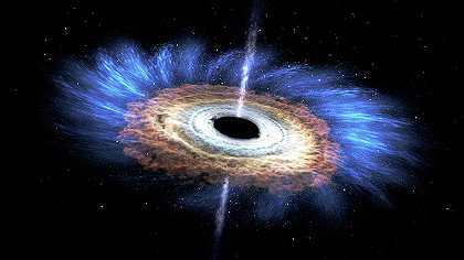 恒星离黑洞太近了`Star Wanders Too Close to a Black Hole by Cosmic Photo