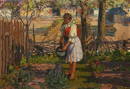年轻园丁`Young gardener by Antos Frolka