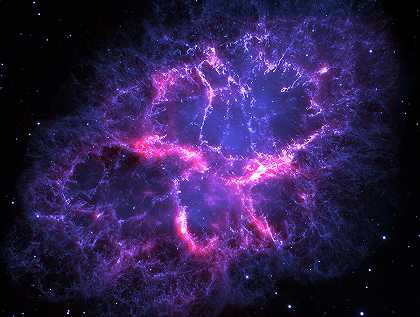 蟹状星云中发现的化学惊喜`Chemical Surprise Found in Crab Nebula by Cosmic Photo