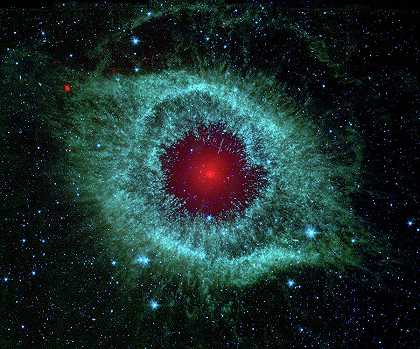 彗星在螺旋星云中激起尘埃`Comets Kick up Dust in Helix Nebula by Cosmic Photo