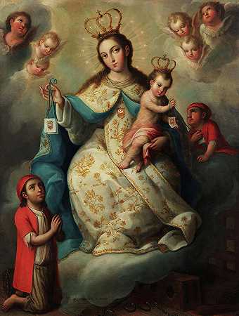 仁慈圣母院，1740年`Virgin of Mercy, 1740 by Joseph de Paez