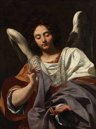 安琪尔，1615年`Angel, 1615 by Simon Vouet