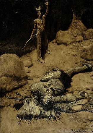希瓦塔和珍珠羽毛，1902年`Hiawatha and the Pearl Feather, 1902 by Philip R Goodwin
