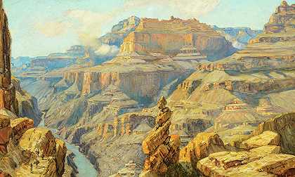 大峡谷，1914年`Grand Canyon, 1914 by George Gardner Symons