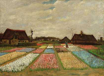 灯泡场，1883年`Bulb Fields,1883 by Vincent van Gogh