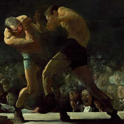 俱乐部之夜，包厢，1907年`Club Night, Box, 1907 by George Bellows