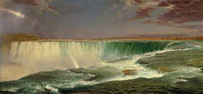 尼亚加拉，1875年`Niagara, 1875 by Frederic Edwin Church