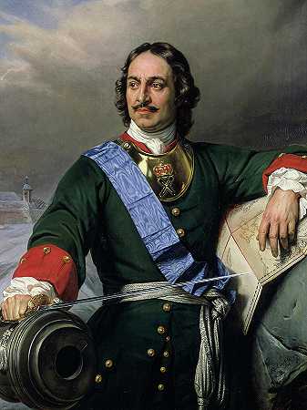 彼得大帝，1838年`Peter the Great, 1838 by Paul Delaroche