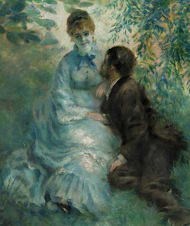 恋人`Lovers by Pierre-Auguste Renoir