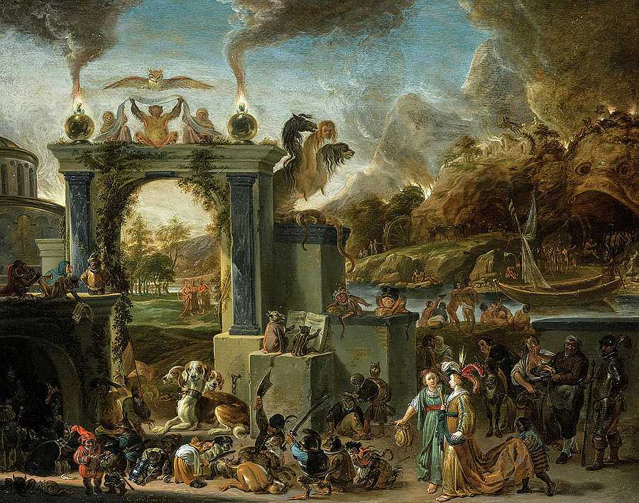 地狱之门`The Gates of Hell by Cornelis Saftleven