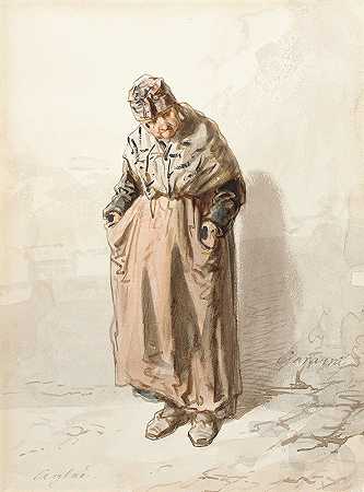 阿格拉`Aglaé (circa 1859~1860) by Paul Gavarni