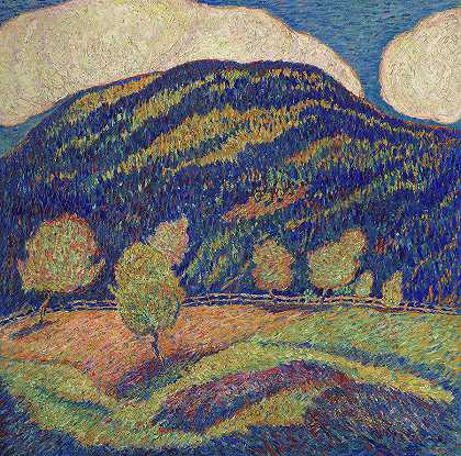 盛夏正午的寂静，1908年`Silence of High Noon, Midsummer, 1908 by Marsden Hartley